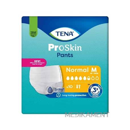 TENA Pants Normal M naťahovacie inkontinenčné nohavičky 10 ks
