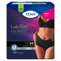 TENA Lady Pants Plus Black M čierne dámske naťahovacie inkontinenčné nohavičky 9 ks