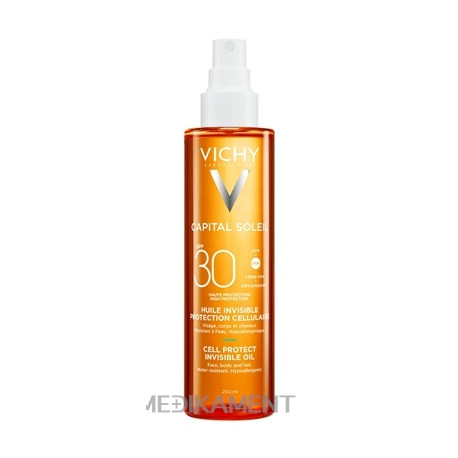 VICHY CAPITAL SOLEIL INVISIBLE OIL SPF30 neviditeľný opaľovací olej 200 ml 