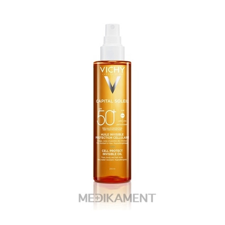 VICHY CAPITAL SOLEIL INVISIBLE OIL SPF50+ neviditeľný opaľovací olej 200 ml