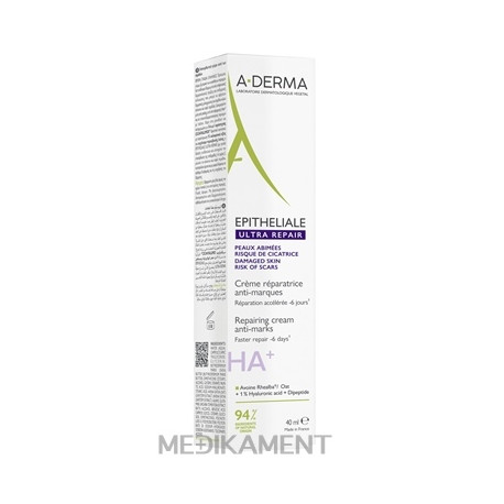 A-DERMA EPITHELIALE ULTRA REPAIR Regeneračný krém HA+, narušená pokožka 1x40 ml