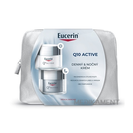 Eucerin Kazeta Q10 ACTIVE denný krém 50 ml + nočný krém 50 ml (akcia 2024)