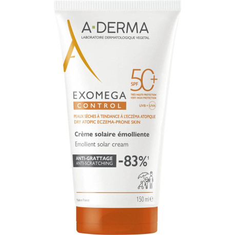 A-DERMA Exomega Control emolienčný krém SPF50+ 150 ml
