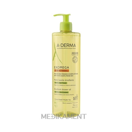 A-DERMA EXOMEGA CONTROL Sprchový zvláčňujúci olej - suchá koža so sklonom k atopii 750 ml