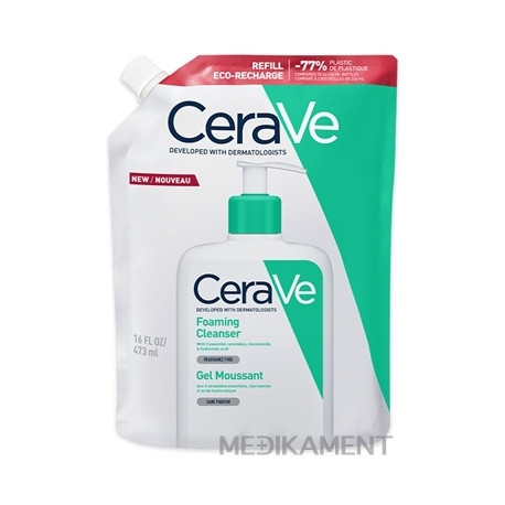 CeraVe ČISTIACI PENIVÝ GÉL REFILL PACK na normálnu až mastnú pleť, náplň 473 ml