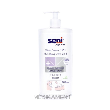 Seni Care Umývacia emulzia 3v1 3% urea jemné čistenie 1000 ml