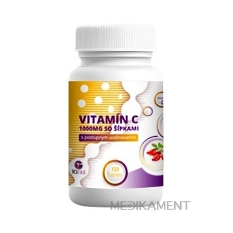 TOZAX Vitamín C 1000 mg so šípkami tablety s postupným uvoľňovaním 120 ks