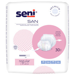 Seni SAN Regular plienky vkladacie anatomické 5,5 kvap. 1500 ml 30 ks