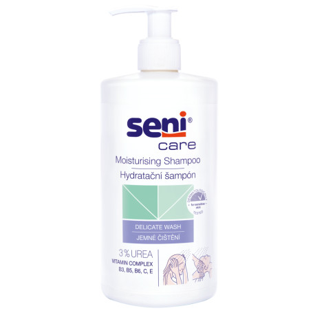 Seni Care Hydratačný šampón na vlasy 3% Urea a vitamíny 500 ml