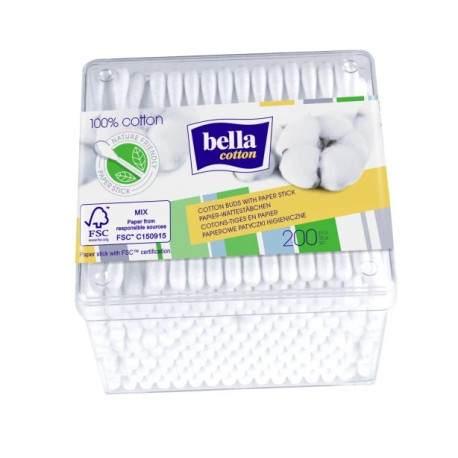 Bella Vatové Tyčinky krabička 200 ks