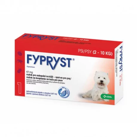 FYPRYST PSY 67 mg 2-10 KG roztok na kvapkanie na kožu 0,67 ml