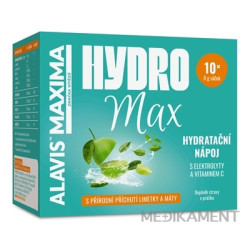 ALAVIS MAXIMA HydroMax prášok s príchuťou limetky a mäty, vrecúška 10 ks