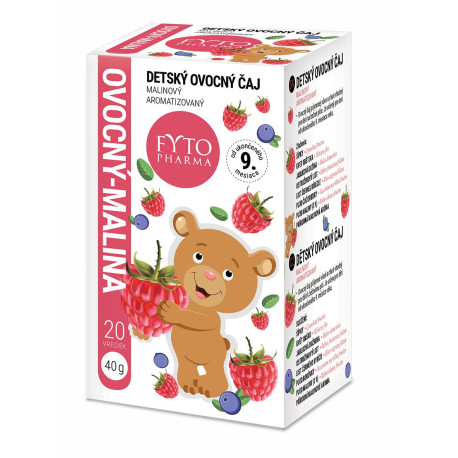 FYTO Detský ovocný čaj malina aromatizovaný 20 x 2 g 