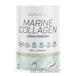BioTechUSA MARINE COLLAGEN prášok na prípravu nápoja príchuť zelený čaj - citrón 240 g