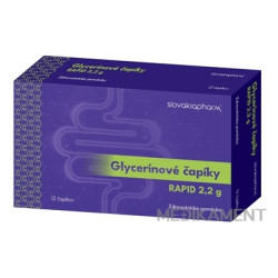 Slovakiapharm Glycerínové čapíky RAPID 2,2 g 12 ks