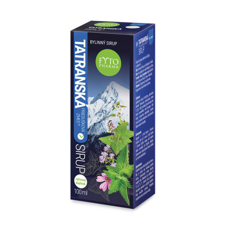 FYTO Tatranská priedušková zmes sirup bylinný 100 ml