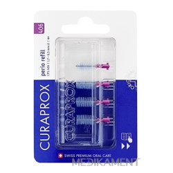 CURAPROX CPS 406 perio refill fialová medzizubné kefky bez držiaka 4 ks
