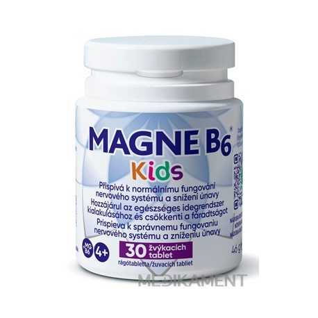 MAGNE B6 Kids žuvacie tablety 30 ks