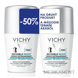 VICHY INVISIBLE RESIST DETRANSPIRANT proti zápachu 72H DUO roll-on 50ml