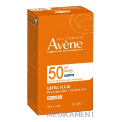 AVENE SUN ULTRA FLUID INVISIBLE SPF 50 citlivá pleť 50 ml