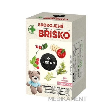LEROS DETSKÝ ČAJ SPOKOJNÉ BRUŠKO vrecúška 20 x 2 g 