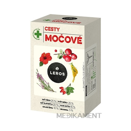 LEROS MOČOVÉ CESTY vrecúška 20 x 1,5 g 