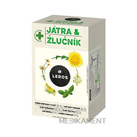 LEROS PEČEŇ A ŽLČNÍK vrecúška 20 x 1,5 g 