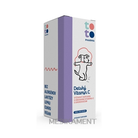 TOTO Detský Vitamín C kvapky s dávkovacou pumpičkou 20 ml