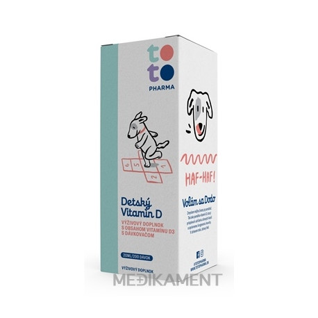 TOTO Detský Vitamín D kvapky s dávkovacou pumpičkou 20 ml