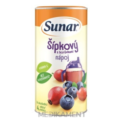 Sunar Rozpustný nápoj Šípkový s čučoriedkami v prášku od ukonč. 4. mesiaca 200 g