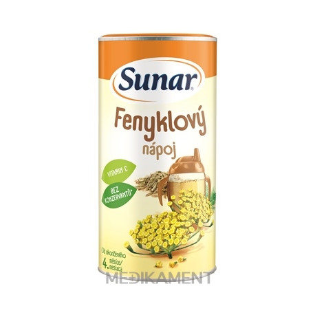 Sunar Rozpustný nápoj Feniklový v prášku od ukonč. 4. mesiaca 200 g
