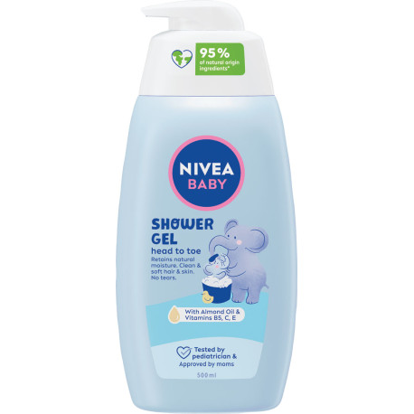 NIVEA BABY Sprchový gél celé telo a vlásky 500 ml 