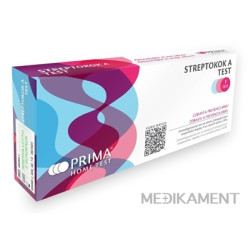 PRIMA Home test STREPTOKOK A samodiagnostický test z výteru z hrdla 1 ks