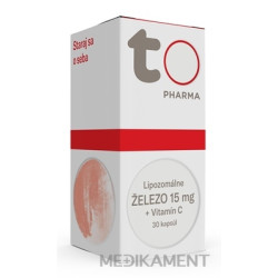 TOTO Lipozomálne ŽELEZO 15 mg + Vitamín C kapsuly 30 ks