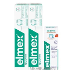 ELMEX SENSITIVE ZUBNÁ PASTA 2 x 75 ml +sensitive ústna voda 100 ml 1 set