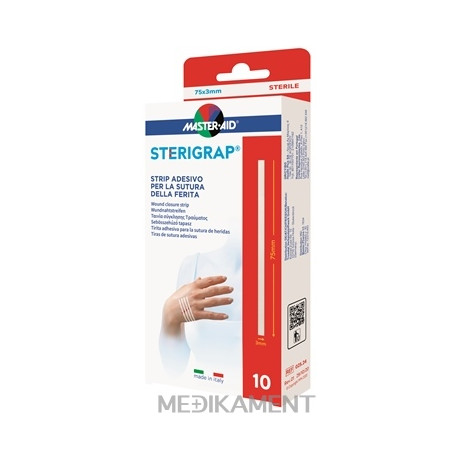 STERIGRAP NÁPLASŤOVÉ STEHY sterilné 75 x 3 mm 10 ks