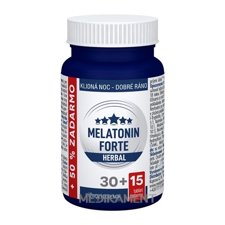 Clinical MELATONÍN FORTE HERBAL tablety 45 ks