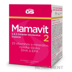 GS Mamavit 2 Tehotenstvo a dojčenie 30 tabliet + 30 kapsul