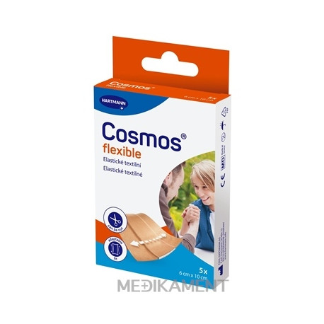 Cosmos Flexible elastická textilná náplasť na rany 6 cm x 10 cm 5 ks