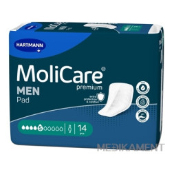 MoliCare Premium MEN PAD 5 kvapiek inkontinenčné vložky pre mužov savosť 906 ml 14 ks