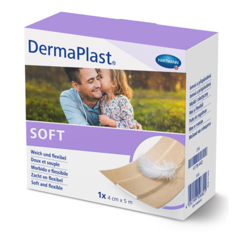 DERMAPLAST SOFT 4 cm x 5 m 1 ks