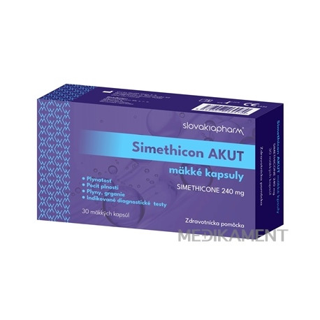 Slovakiapharm Simethicon AKUT 240 mg kapsuly 30 ks