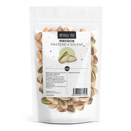 RAW ME PISTACIE Pražené Solené 240 g