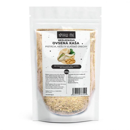 RAW ME BEZL.OVSENA KASA Pistácie Kešu Vlašské orechy 300 g 