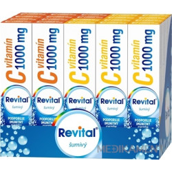 Revital vitamín C 1000 mg šumivý MIX BOX šumivé tablety 2 príchute 20 x 20 ks