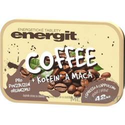energit COFFEE energetické tablety s príchuťou espressa a capuccina 42 ks