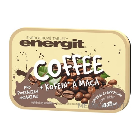 energit COFFEE energetické tablety s príchuťou espressa a capuccina 42 ks
