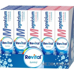 Revital Magnézium + B6 šumivý MIX BOX šumivé tablety 2 príchute 20 x 20 ks 