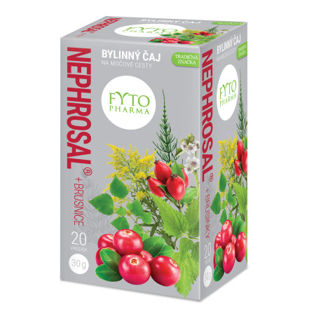 FYTO Nephrosal + brusnice na močové cesty bylinný čaj 20 x 1,5 g 