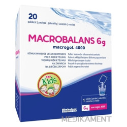 Vitabalans MACROBALANS 6 g macrogol. 4000 vrecúška, prášok na perorálny roztok 20 ks